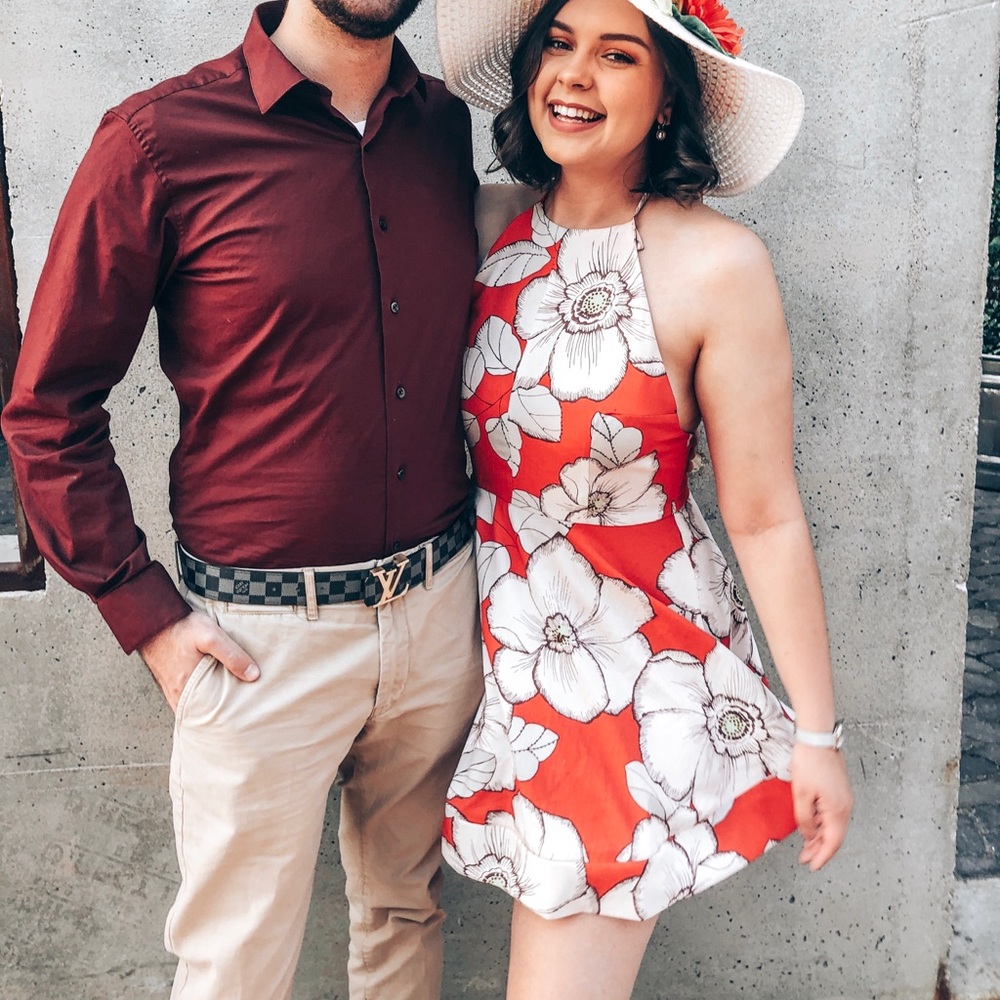 Floral Dress w/ Bow